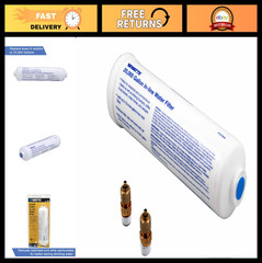 20,000 Gallon Inline Water Filter with Brass Connectors for Ice Maker, RV, Campe