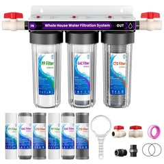 Whole House Water Filtration System 3 Stage Home Water Purification System