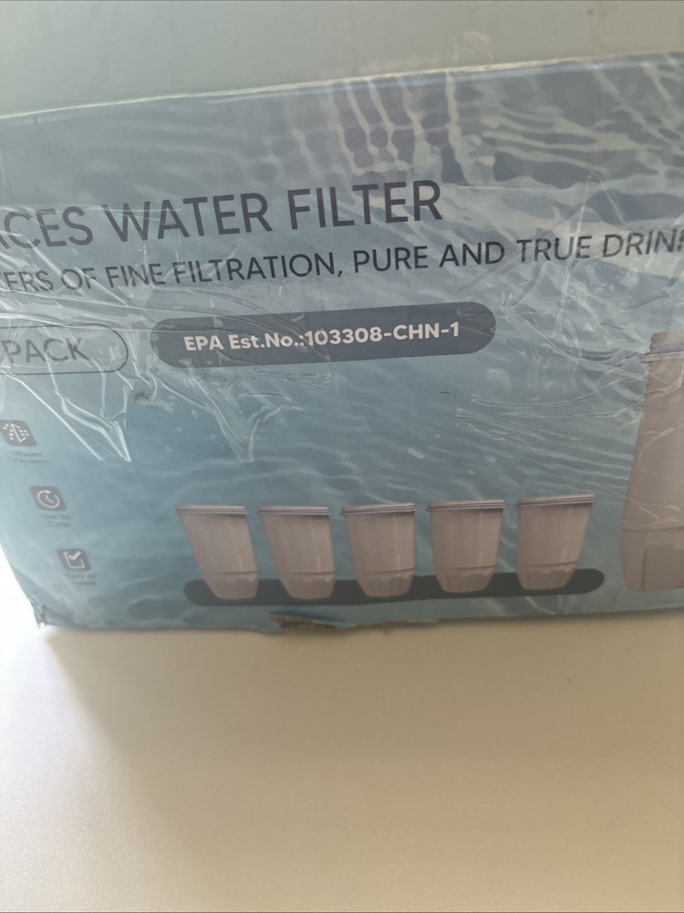 Replaces Water Filter 6Pk Easy To Install For Zero Water Pitcher New Open Box
