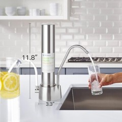 5-Stage Stainless Steel Countertop Water Filter System Dispenser, 8000 Gallons