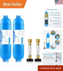 Professional Grade RV Water Filter – Reduces Lead, Fluoride & Bad Odor – 2 Pack
