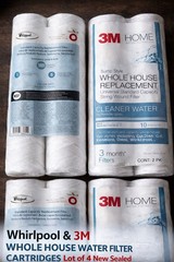 Whirlpool & 3M Whole House Water Filter Cartridges Lot of 4 New Sealed