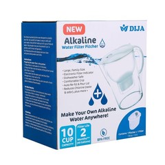 Clear Alkaline Electrolytes Water Filter Pitcher 3.5 L 10.24 x 6.50 x 11.22