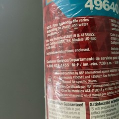 ACE 49640 , Culligan/AMETEK water filter for US-550,US-600 ,4158515 & 4158622