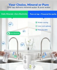 600 GPD Reverse Osmosis System Under Sink Water Filter System Tankless 8 Stage