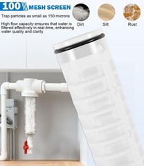 1-1/2″ Spin Down Sand Separator for 50 Gpm Sediment Water Filter System 100 Mesh