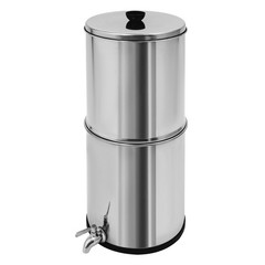 8.5L Gravity-Fed Water Filter Countertop Water Purification System w/2 Filters