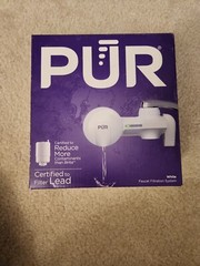 NEW PUR White Horizontal Faucet Mount Water Filter System
