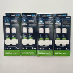 Lot Of 4 2-PACKS! Project Source 3846782 Fridge Water Filter Whirlpool Filter 4