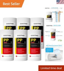 10″ x 4.5″ 5 Micron Whole House Polypropylene PP Sediment Filter Sediment Fil…