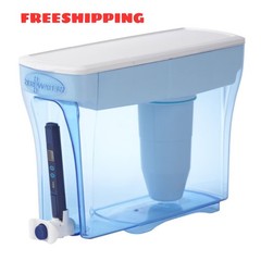 ZeroWater 23 Cup 5-Stage Water Filtration Dispenser, 0 TDS Purifier, BPA-Free