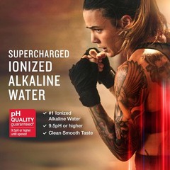 Ionized Alkaline Water 42.3 Fl Oz Pack of 12 pH 9.5 Electrolyte Bottled