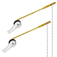 Front Mount Toilet Handle Kit, 2 Pack Toilet Lever Flush Handle, Aluminum All…