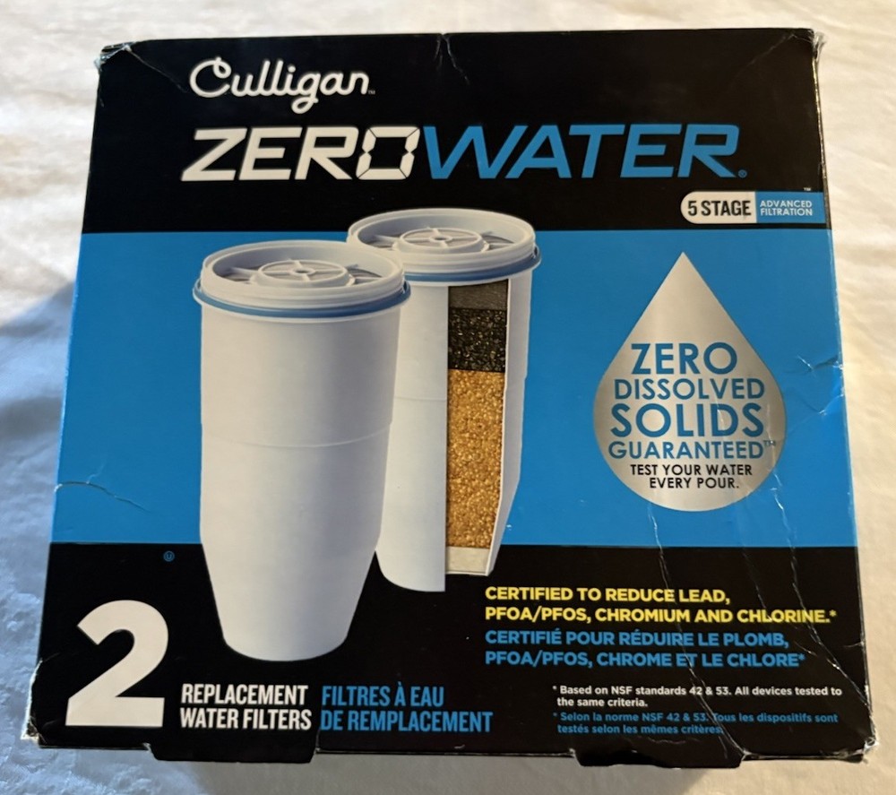 ZeroWater (2-PACK) Official Replacement Filter 5-Stage 0 TDS Filter Replacement