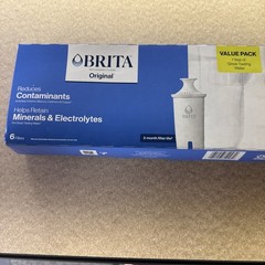 Brita Standard Water Filter for Pitchers and Dispensers, Reduces Copper 6 PACK