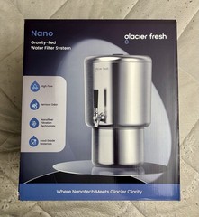 GLACIER FRESH 2.25G Stainless Steel Countertop Water Filter Gravity-Fed System