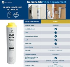 Advanced Water Filter for Under Sink Systems Removes Sediment Rust Impurities