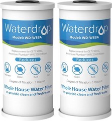 Waterdrop FXHTC Whole House Carbon Water Filter, Replacement for GE® FXHTC, (2)
