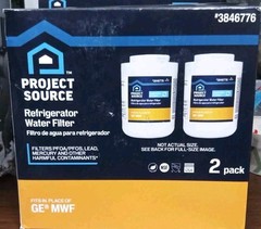 Sealed Project Source Refrigerator Water Filter #3846776 Model G-1-2