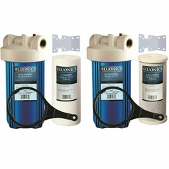 Bluonics Dual 10″ Whole House Water Filter w/ Sediment & Carbon CTO
