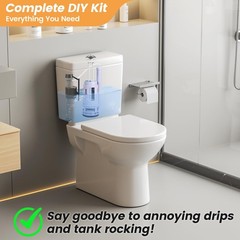 3-Inch Dual Flush Valve Replacement Kit for 2-Piece Toilets, Universal Toilet Re