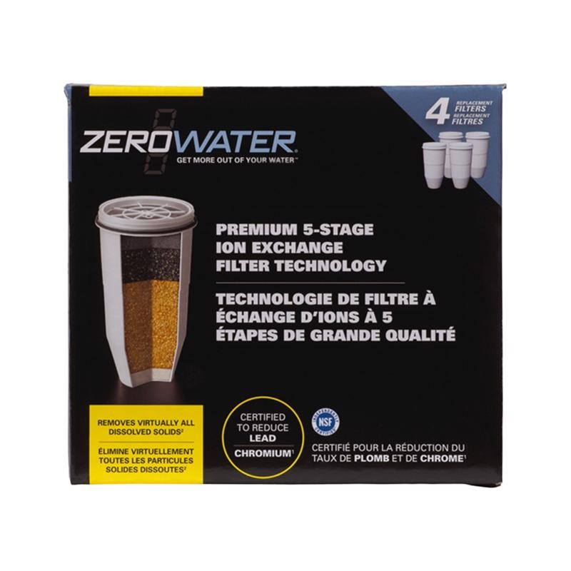 ZeroWater Replacement Filter 1 Pack Reduces Lead Chlorine Cyst
