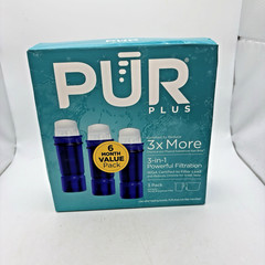 PUR PLUS 3 Count Water Filter Pitcher Replacement NSF Certified Lead Reduction