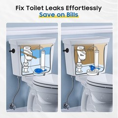Toilet Flapper Replacement Kit 2 Inch 2 Stainless Chains for American Standard