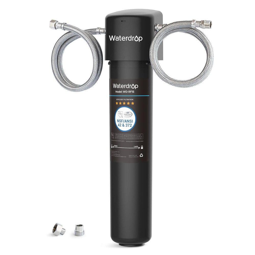 15UA Under Sink Water Filter System, Reduces Lead, Chlorine, Bad Taste & Odor, U