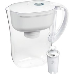 Brita Metro Water Filter Pitcher, SmartLight Indicator, BPA-Free, 6-Cup, White