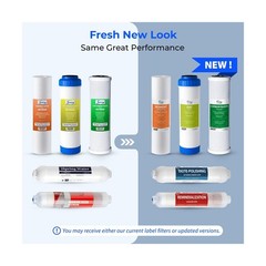 iSpring F19K75 NSF Certified 2-Year Replacement Filter Set for 6-Stage Revers…