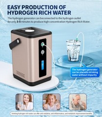 SUYZEKO Hydrogen Inhalation Machine, 99.99% portable Purity Dual Outlet H2