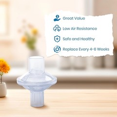 Compact 3 Pack Disposable Filters for 22mm Tubing – Efficient Airflow Solutions