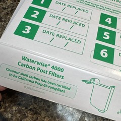 Waterwise Carbon Post Filter 6 Pack for Model 4000