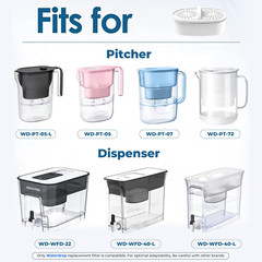 [Original] WD-PF-01A plus NSF Certified Filters for All Pitcher and Dispenser