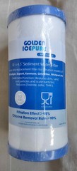 (1 PK) Golden Ice Pure PP10BB-CC Water Filter Cartridge PLASTIC, NEW Sealed