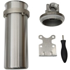 1″NPT 304 Stainless Steel Heavy-duty Filter Housing for10″L Cartridges w/bracket