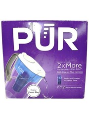 PUR Water Filter 7 Cup Blue Pitcher Filtration System With Filter Model PPT700W