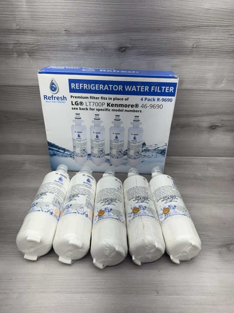 Refresh R-9690 Replacement Water Filter For LG & Kenmore Refrigerators (5 Pack)