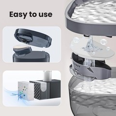 12 Packs Replacement Filters and 12 Packs Pump Sponges for FEELNEEDY 7L/1.8Ga…