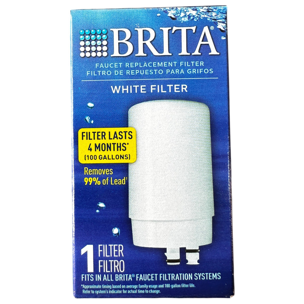 Brita Filtration Systems Water Filter Fits All Faucet Replacement 1 Pack