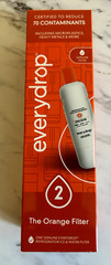 EveryDrop 2 Orange Water Filter PUR Refrigerator Replacement New OEM Sealed