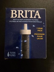 BRITA Bottle Replacement Filters 6 Filters 1 Year Pack (BRAND NEW)