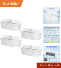 4-Pack WD-PF-01A Plus Water Filter Replacement for Pure, Safe Drinking Water