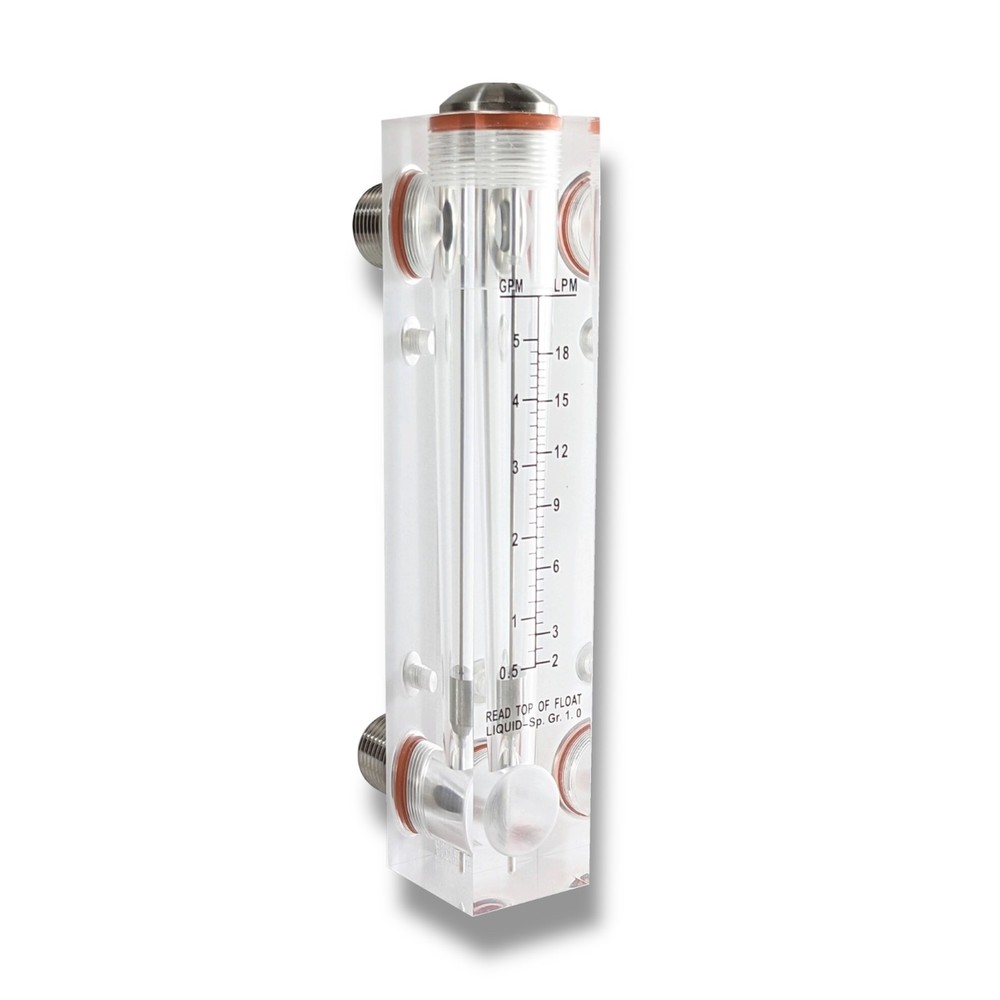 Axeon 208775 Inline Flow Meter 5-40 GPM, 1″FNPT x 1″FNPT