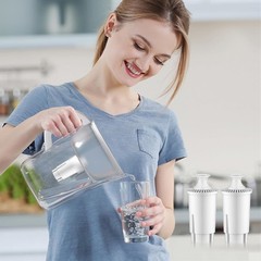 High Flow 2-Pack Water Pitcher Filters – Certified to Reduce Chlorine & Odor