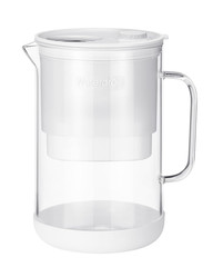 PT-09W 10-Cup Large Glass Water Filter Pitcher, Eco-Friendly, NSF/ANSI 53, 42 &