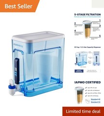 Culligan 22-Cup Filtration Dispenser – 5-Stage Filter with Built-In TDS Meter