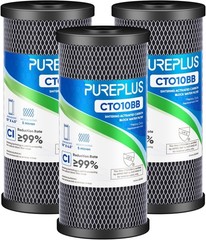 PUREPLUS Coconut Shell Water Filter Cartridge | Activated Carbon Block CTO | Uni