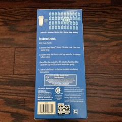 Great Value Water Filtration Tank Replacement Filter: New, Factory Sealed